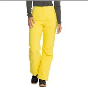 NWT Halfdays Alessandra Ski Snow Pants Primaloft Lightning Yellow Sz L
